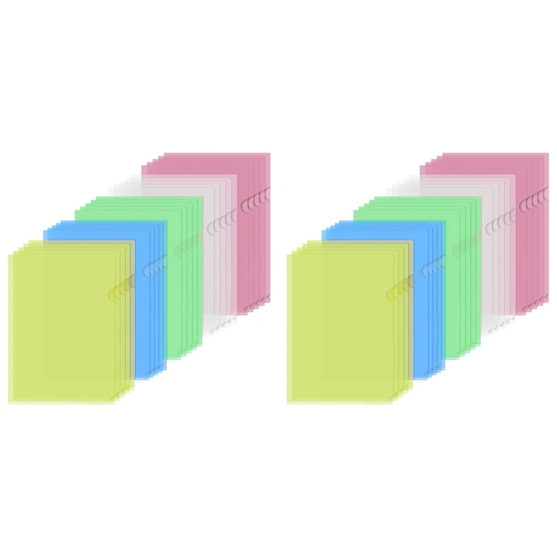 50Pcs Plastic Folders A4 Sleeves Wallets For Protection Files With Top & Side Open Sleeves For A4 Paper Work Office Durable
50Pcs Plastic Folders A4 Sleeves Wallets For Protection Files With Top & Side Open Sleeves For A4 Paper Work Office Durable