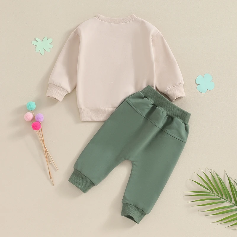 Toddler Baby Boy St Patrick s Day Outfit Shamrock Letter Print Long Sleeve Sweatshirts Pants 2Pcs Fall Winter
Toddler Baby Boy St Patrick s Day Outfit Shamrock Letter Print Long Sleeve Sweatshirts Pants 2Pcs Fall Winter