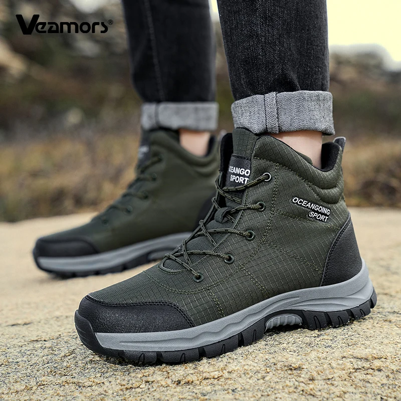 Men's Warm Hiking Boots Winter PU Leather Wear-resistant Casual Shoes Fashion Male High-top Sneakers Outdoor Non-Slip Boots
Men's Warm Hiking Boots Winter PU Leather Wear-resistant Casual Shoes Fashion Male High-top Sneakers Outdoor Non-Slip Boots