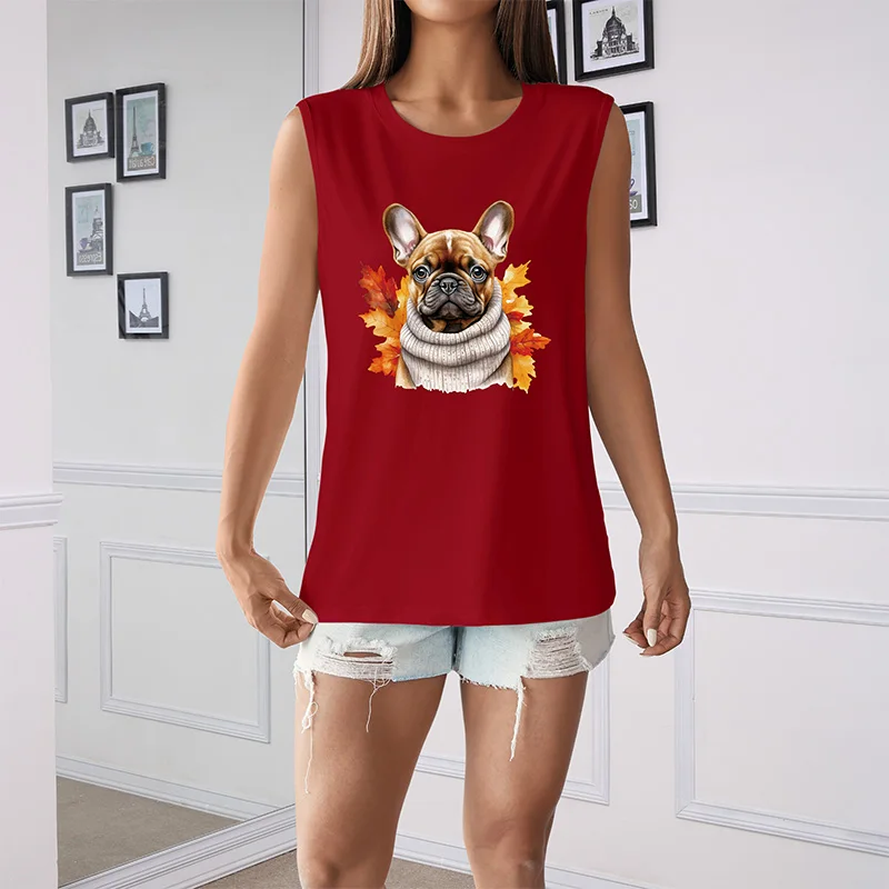 Women's Summer Animal Dog Print Loose Large Breathable and Comfortable Sleeveless Tank Top T-shirt Korean Fashion Clothing
Women's Summer Animal Dog Print Loose Large Breathable and Comfortable Sleeveless Tank Top T-shirt Korean Fashion Clothing