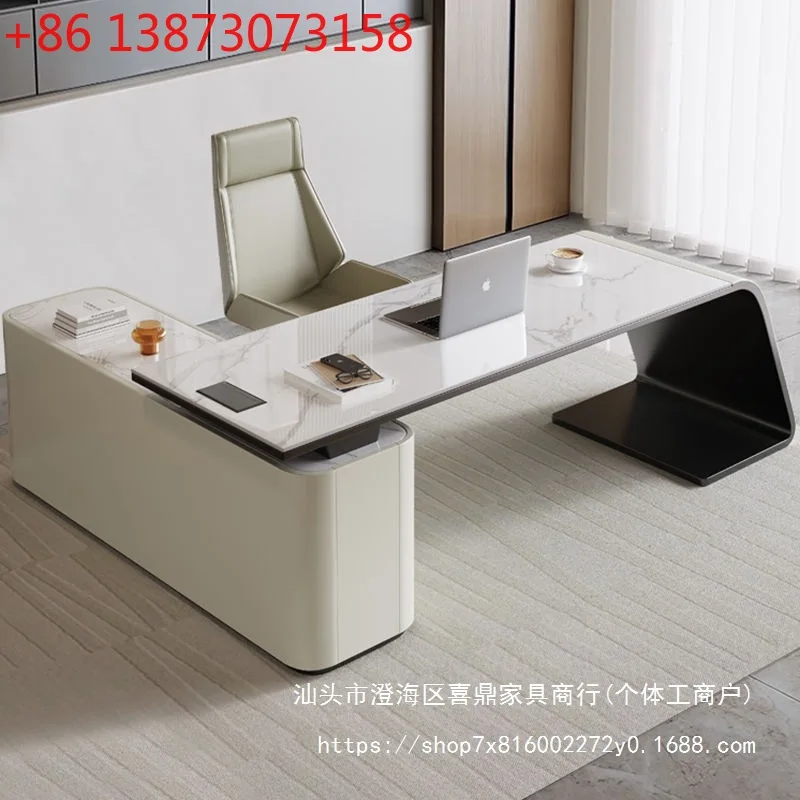 Italian light luxury minimalist desk living room large long boss table corner high-end designer computer desk
Italian light luxury minimalist desk living room large long boss table corner high-end designer computer desk