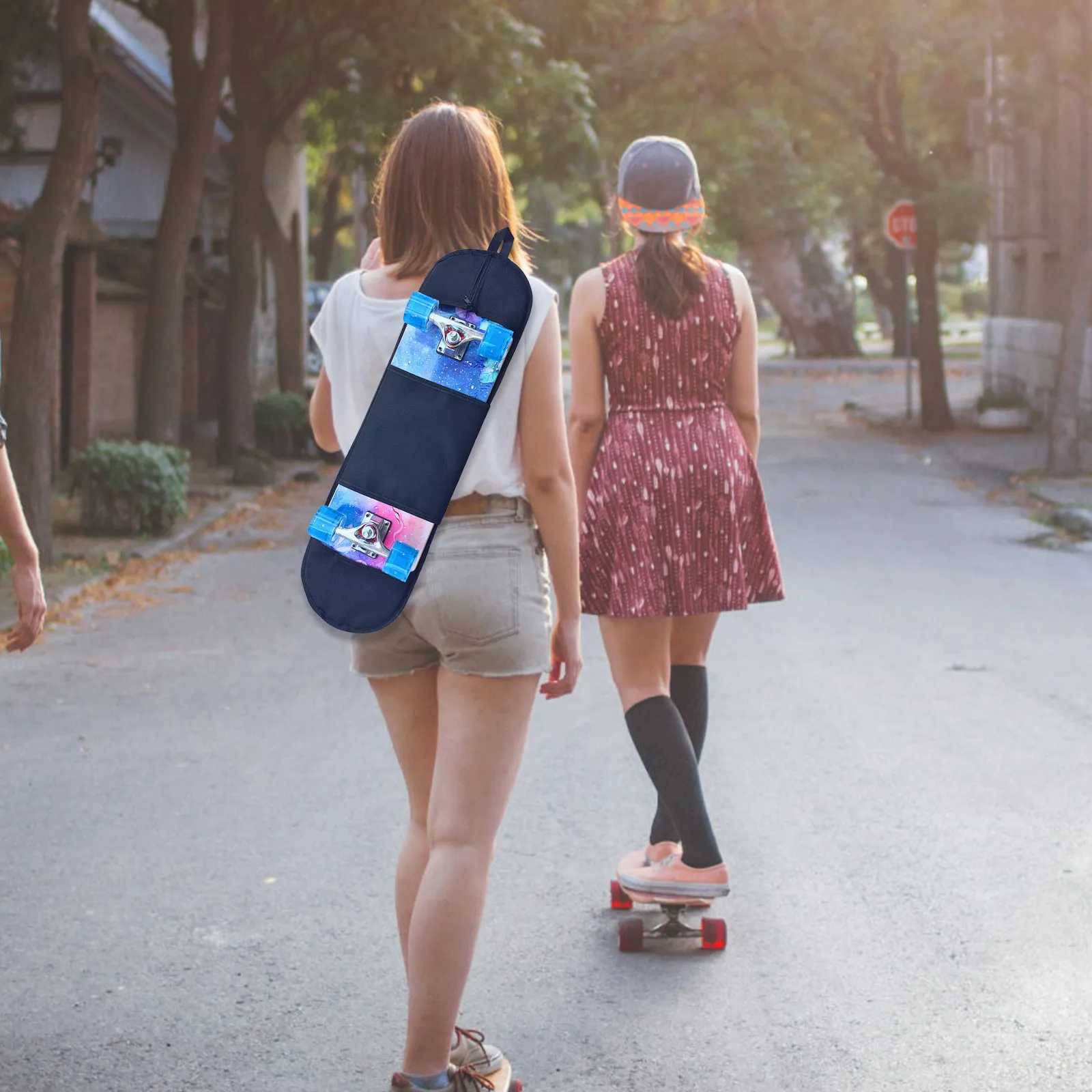 Skateboard Carrying Bag Polyester Strap Design Lightweight Portable Protective Skateboarding Shoulder Sling Storage Cover
Skateboard Carrying Bag Polyester Strap Design Lightweight Portable Protective Skateboarding Shoulder Sling Storage Cover