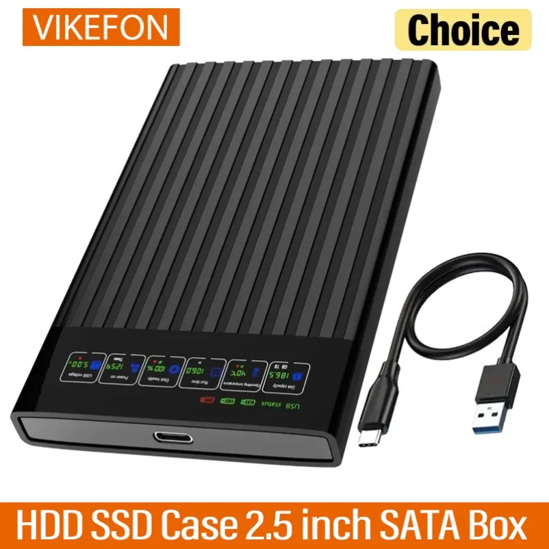 VIKEFON HDD SSD Case 2.5 inch SATA Box USB 3.1 HDD Enclosure 6Gbps Mobile Hard Drive Cases For PC
VIKEFON HDD SSD Case 2.5 inch SATA Box USB 3.1 HDD Enclosure 6Gbps Mobile Hard Drive Cases For PC