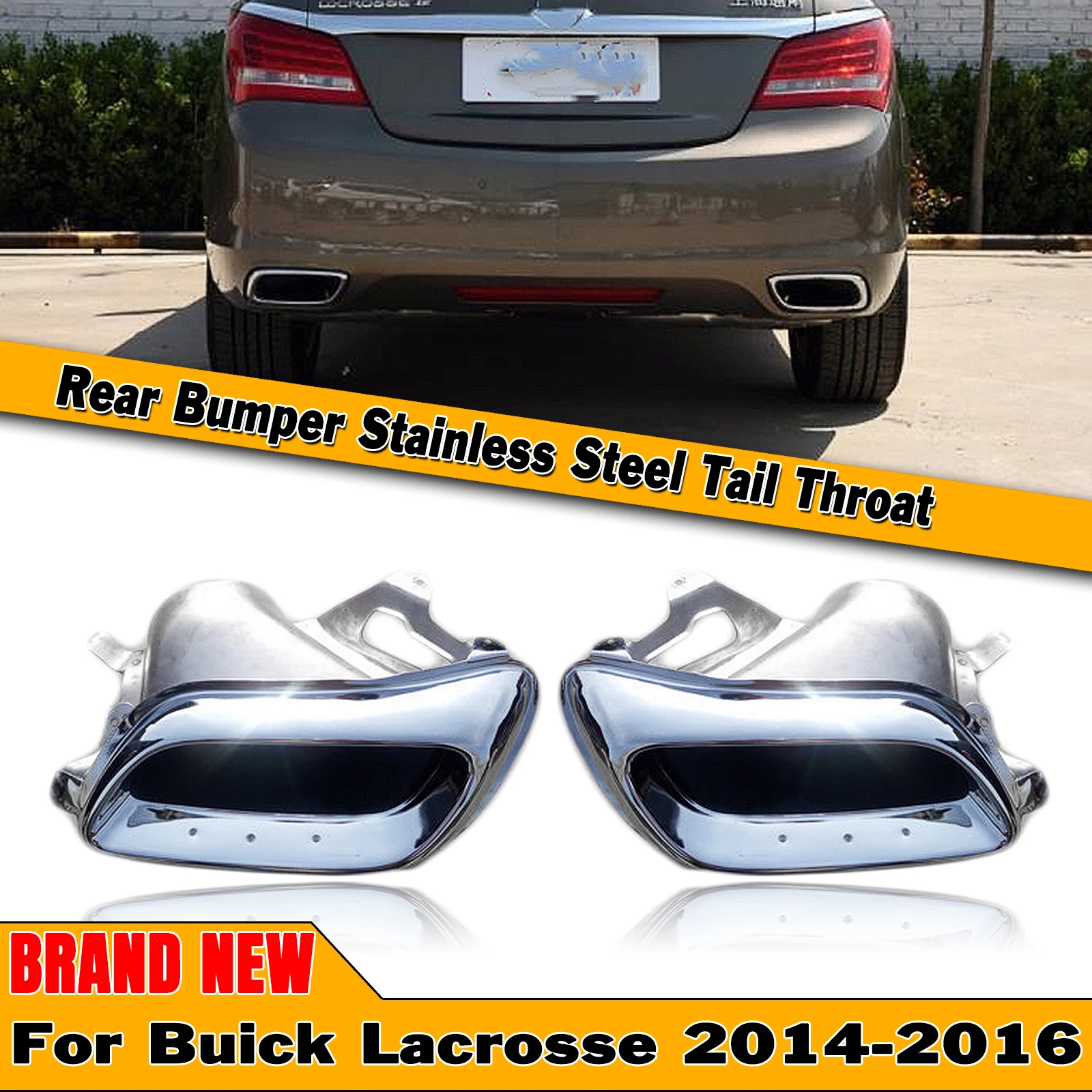 Tail Exhaust Pipe Muffler Tip For Buick Lacrosse 2014-2016 Stainless Steel Car Rear Bumper Air Vent Exit Outlet Tailpipe Exhause
Tail Exhaust Pipe Muffler Tip For Buick Lacrosse 2014-2016 Stainless Steel Car Rear Bumper Air Vent Exit Outlet Tailpipe Exhause
