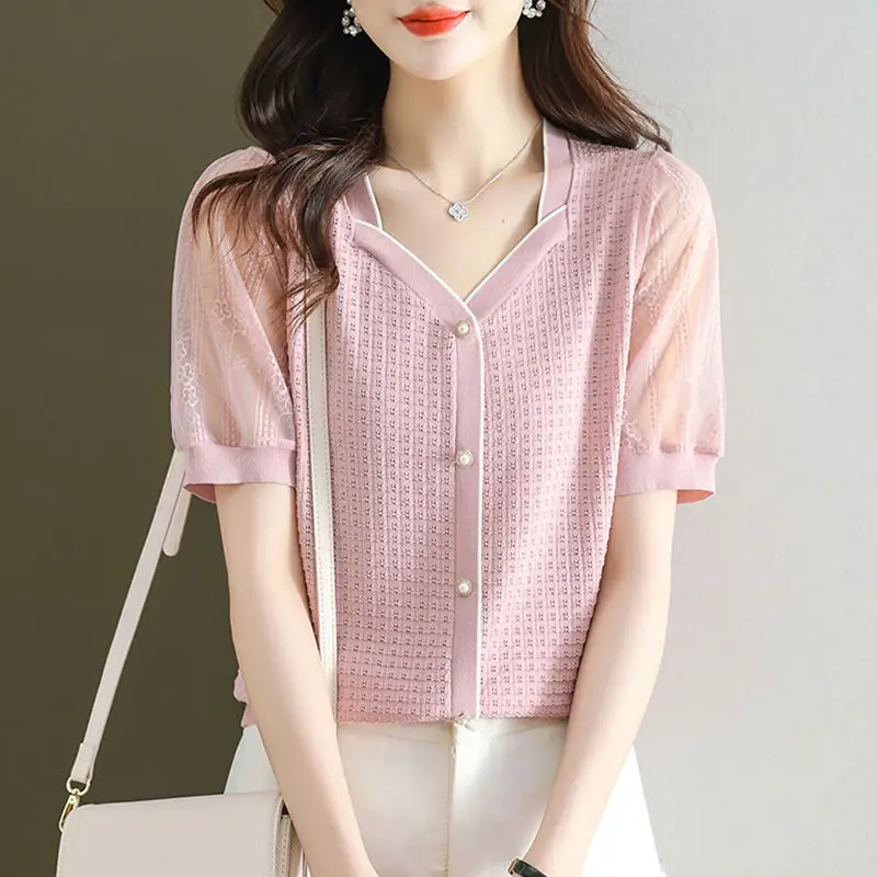 Square Neck Button Short Sleeve Button Loose T-shirts Summer Women Casual Solid Tee Shirt Tops 2024 News Ladies T-shirt S130
Square Neck Button Short Sleeve Button Loose T-shirts Summer Women Casual Solid Tee Shirt Tops 2024 News Ladies T-shirt S130