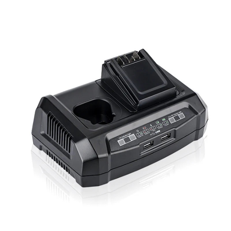 Portable Dual-Port Charger Fast Charging Station Power Tool Battery Charger Compatible with For Bosch 10.8V–20V Li-ion Batteries
Portable Dual-Port Charger Fast Charging Station Power Tool Battery Charger Compatible with For Bosch 10.8V–20V Li-ion Batteries