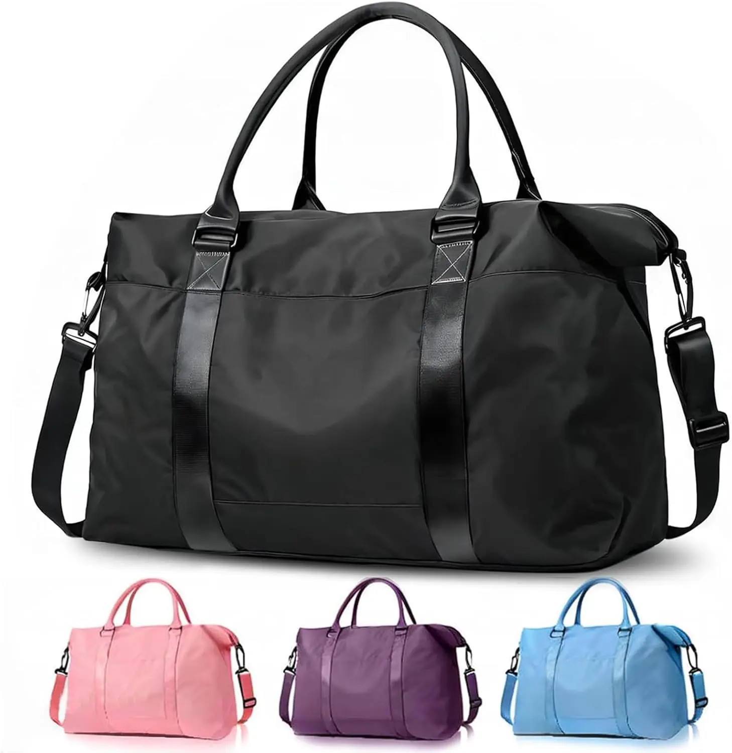 Travel Duffle Bag, Weekender Travel Bag Men Small Gym Bag for Women, Hospital Bag for Labor and Delivery, Overnight Bag Luggage Bag with Trolley Sleeve, Airplane Travel Essentials for Flying(Black)
Travel Duffle Bag, Weekender Travel Bag Men Small Gym Bag for Women, Hospital Bag for Labor and Delivery, Overnight Bag Luggage Bag with Trolley Sleeve, Airplane Travel Essentials for Flying(Black)
