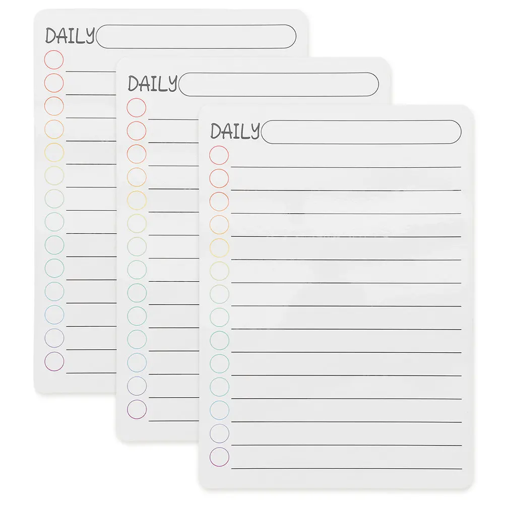 3Pcs Magnetic Plan Board Erasable Acrylic Whiteboard Planner Refrigerator Schedule Message Board for Family Office School Use
3Pcs Magnetic Plan Board Erasable Acrylic Whiteboard Planner Refrigerator Schedule Message Board for Family Office School Use