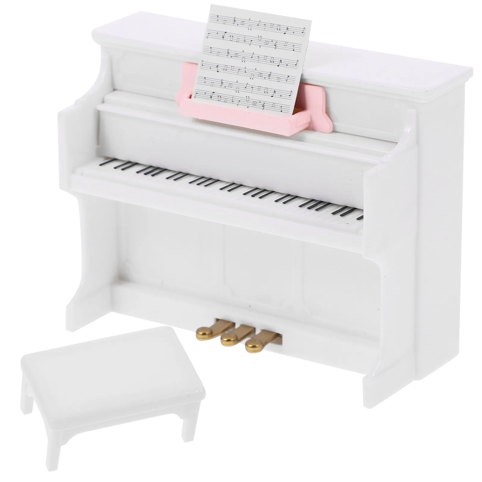 1Set Vintage Mini Piano Decoration for Dollhouse and Mini House with Stool Retro Musical Instrument Prop Smooth Surface Wear
1Set Vintage Mini Piano Decoration for Dollhouse and Mini House with Stool Retro Musical Instrument Prop Smooth Surface Wear