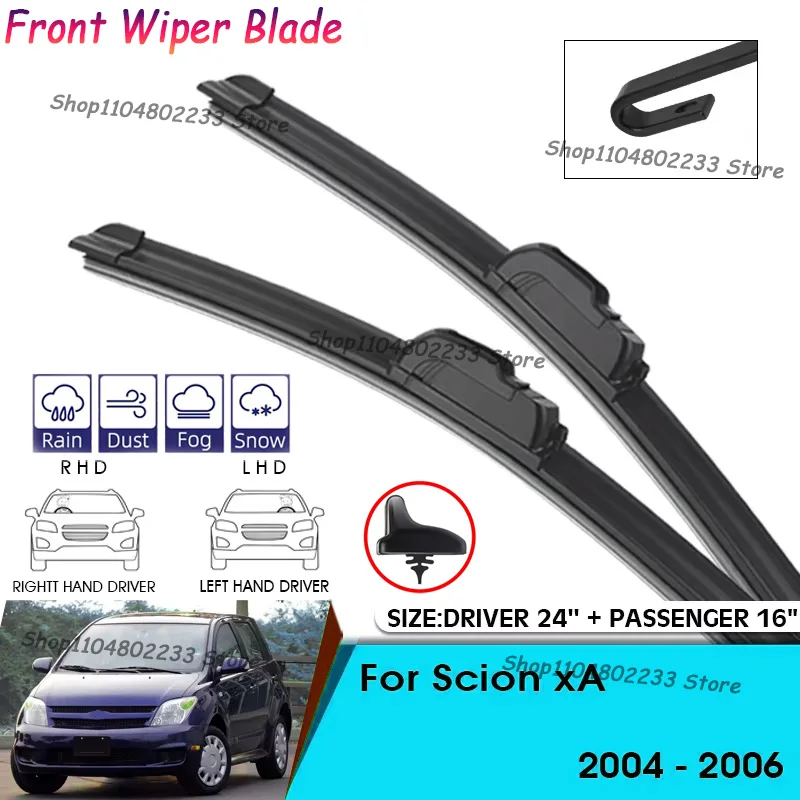 Front Car Windshield Wiper Cleaning Blades For Scion XA 2004-2006 Windshield Windscreen Front Window Blades 24"+16"
Front Car Windshield Wiper Cleaning Blades For Scion XA 2004-2006 Windshield Windscreen Front Window Blades 24"+16"