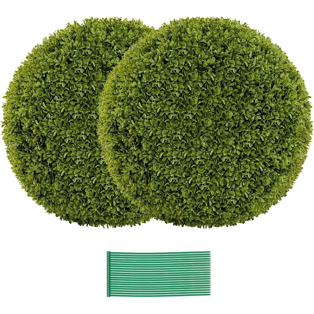 20 Inch Artificial Topiary Ball, Outdoor Boxwood Sphere with 20 Zip Ties, Suitable for Front Door, Porch, Backyard, Balcony, Hom
20 Inch Artificial Topiary Ball, Outdoor Boxwood Sphere with 20 Zip Ties, Suitable for Front Door, Porch, Backyard, Balcony, Hom