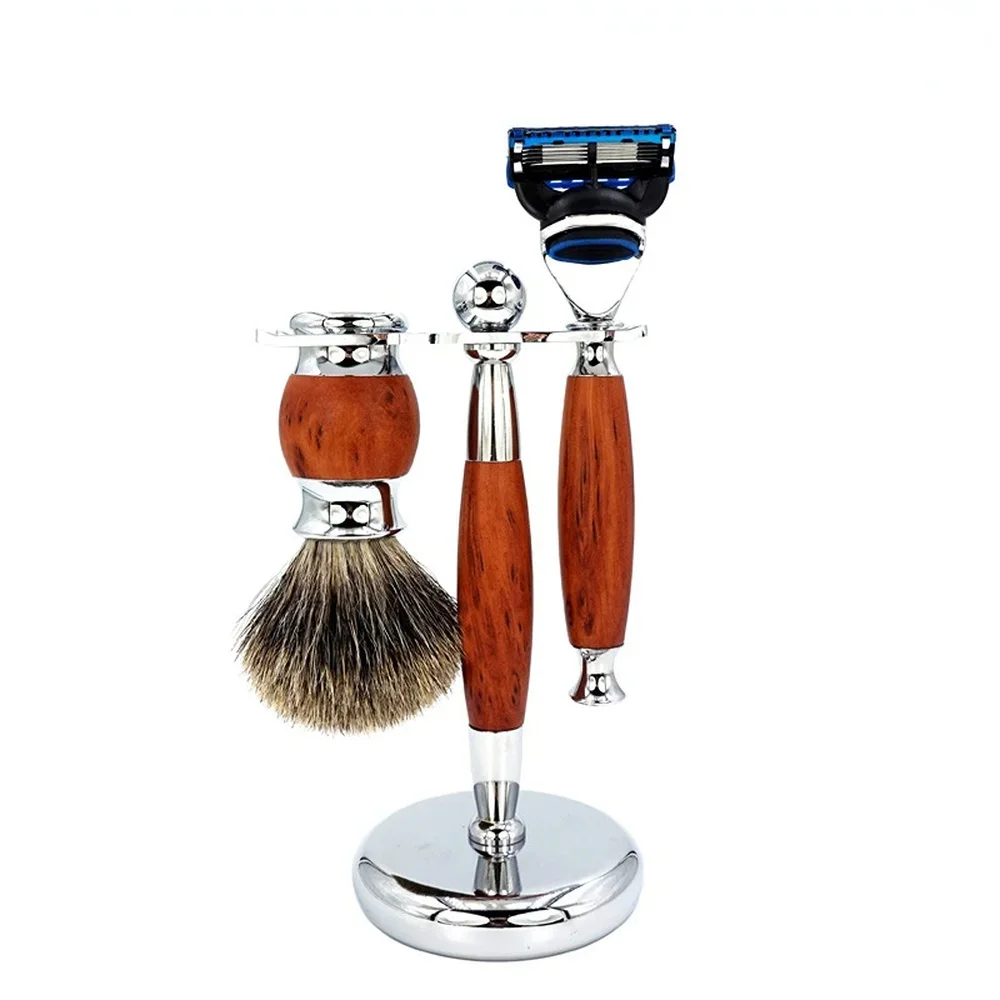 Men Shaving Manual Razor, 5 layer Razor With Natural Wood Handle, Wood Grain Handle Shaving Razor
Men Shaving Manual Razor, 5 layer Razor With Natural Wood Handle, Wood Grain Handle Shaving Razor
