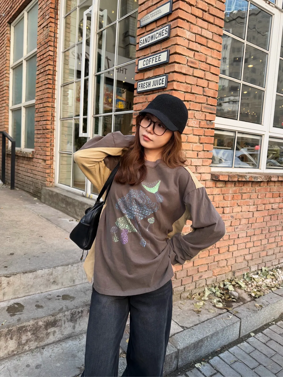 Acrab Vintage Print Long Sve Women's T-irt Loose Casual Versatile Lazy Sle Cotton round Ne Full Length Spring Summer
Acrab Vintage Print Long Sve Women's T-irt Loose Casual Versatile Lazy Sle Cotton round Ne Full Length Spring Summer