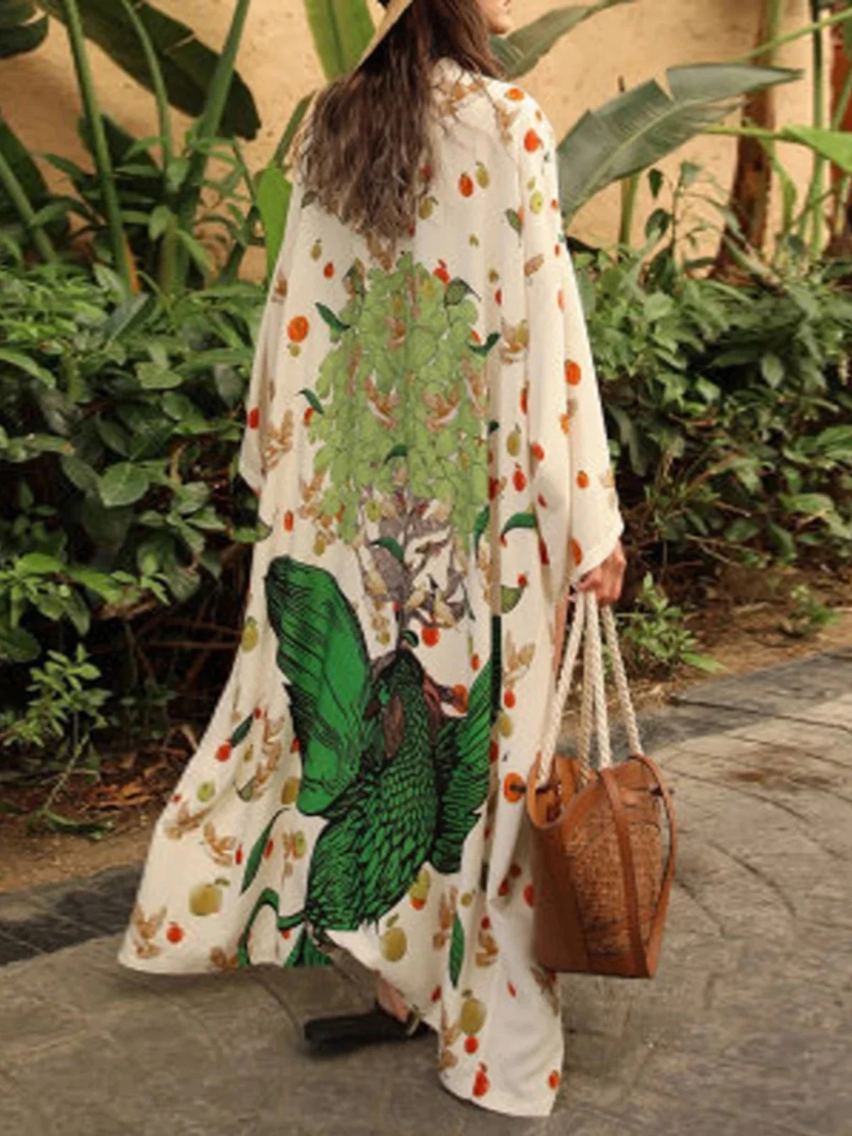 Long Sleeve Shawl Cardigan Yunnan Sanya Clothing Thin Beach Vacation Outerwear Coat Mid-Length
Long Sleeve Shawl Cardigan Yunnan Sanya Clothing Thin Beach Vacation Outerwear Coat Mid-Length