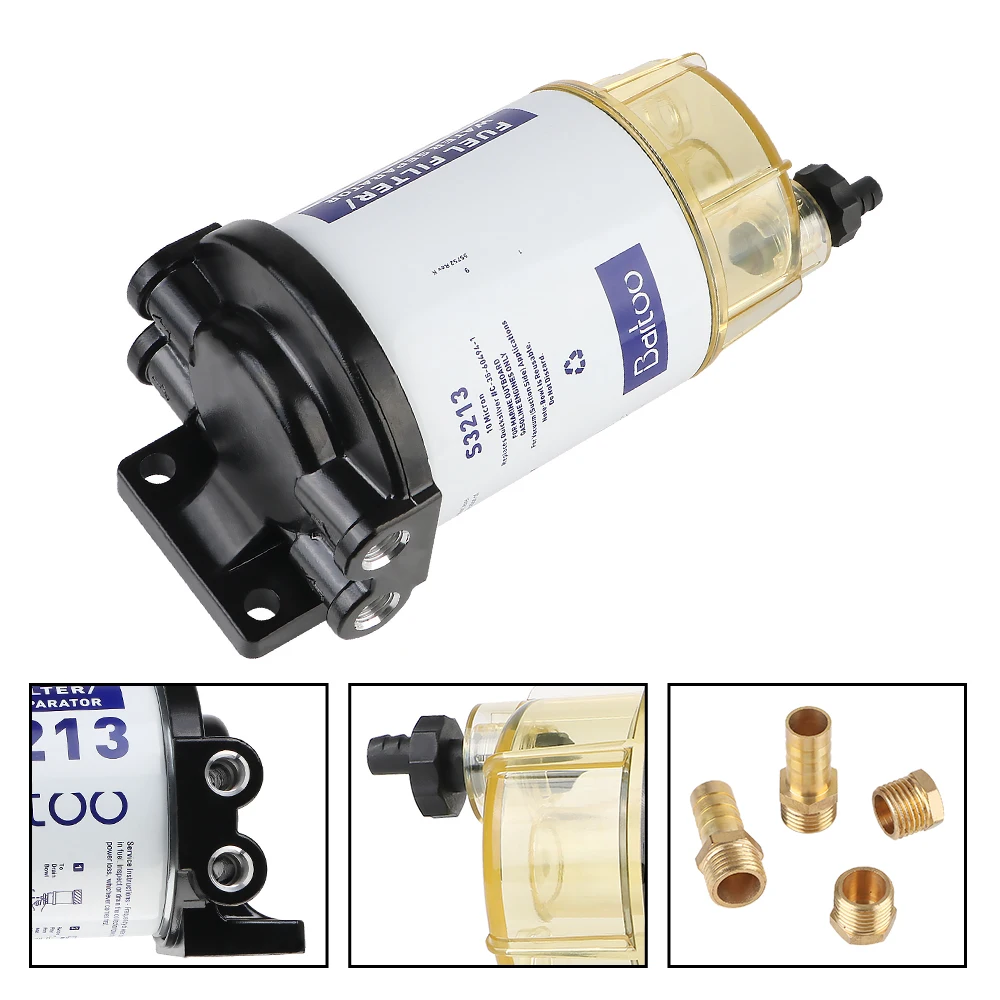 Assembly Outboard Fuel Water Separator Filter S3213 Fuel Filter OMC Marine Engine Boat Assembly Compatible with Outboard
Assembly Outboard Fuel Water Separator Filter S3213 Fuel Filter OMC Marine Engine Boat Assembly Compatible with Outboard