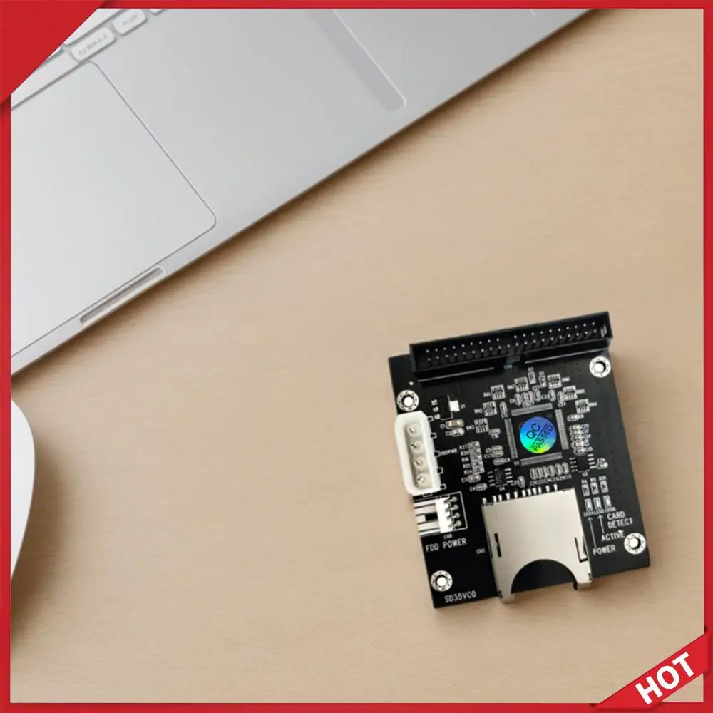 SD To IDE 3.5 Inch 40Pin Male Adapter 40Pin IDE Hard Drive Adapter Converter Compatible with DOS/Linux/Windows 98/XP/VISTA/NT