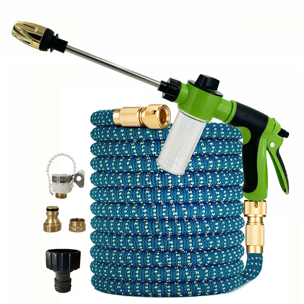 Садовый шланг-рукав 25-100 футов, растягивающийся, высокого давления, гибкий, для мойки автомобилей, полива сада и орошения
Садовый шланг-рукав 25-100 футов, растягивающийся, высокого давления, гибкий, для мойки автомобилей, полива сада и орошения 