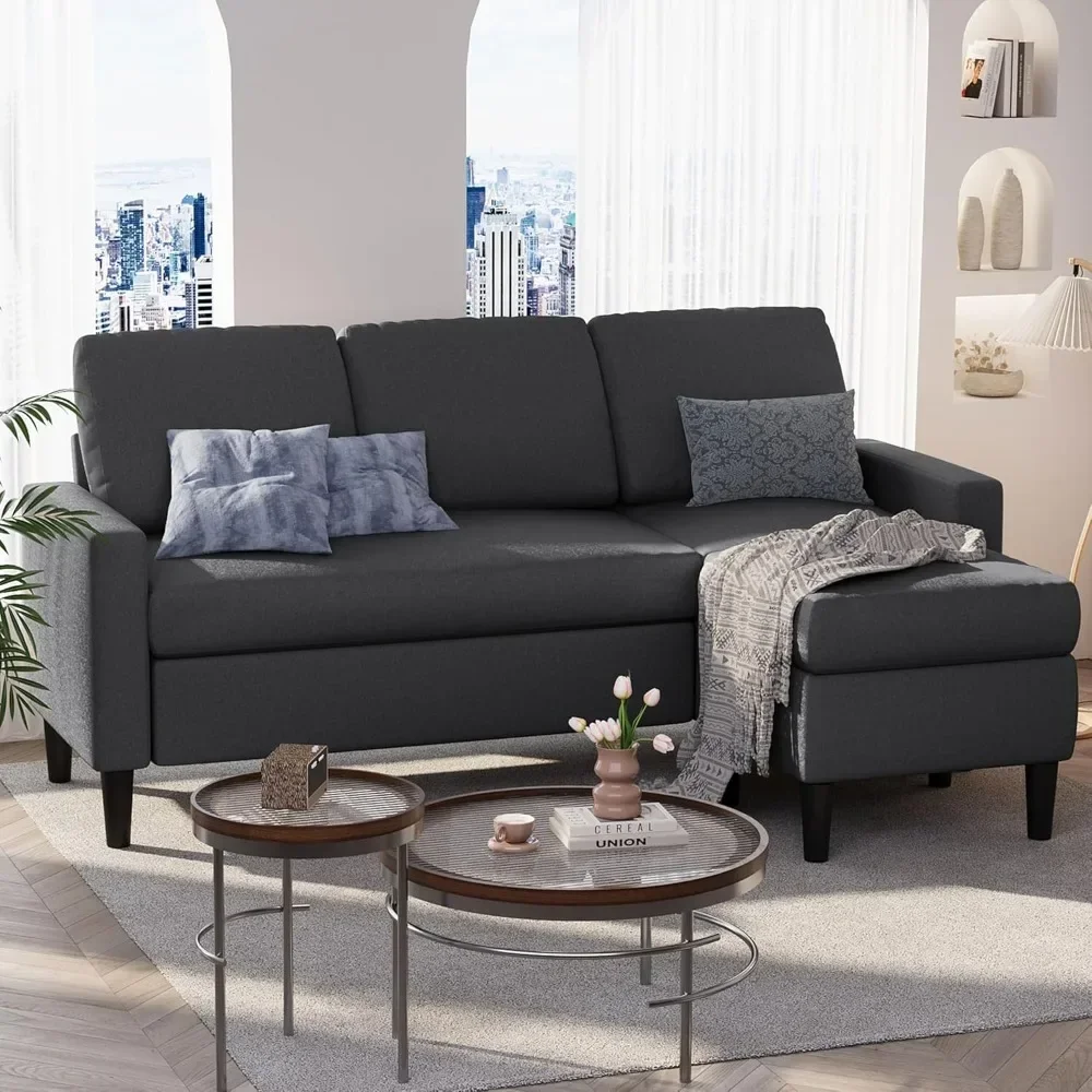Convertible Sectional Sofa Couch, L Shaped Couch Sofa for Living Room Small Sectional L Shape Sofa Couch with Breathable Fabric
Convertible Sectional Sofa Couch, L Shaped Couch Sofa for Living Room Small Sectional L Shape Sofa Couch with Breathable Fabric