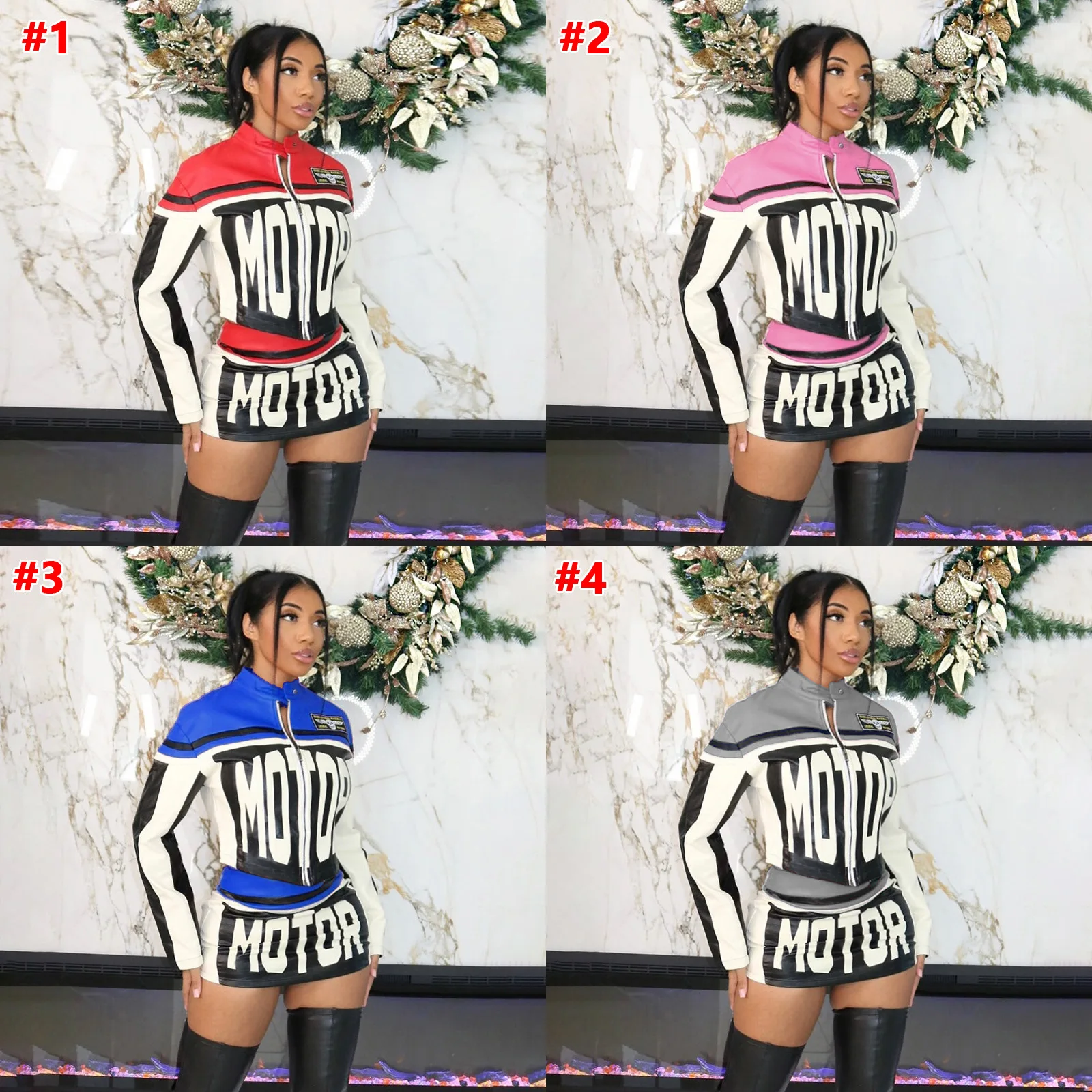 Bestsellers in Europe and America: Women's Casual Fashion Letter Print Long Sleeve Short and Long Skirt Two-Piece Set
Bestsellers in Europe and America: Women's Casual Fashion Letter Print Long Sleeve Short and Long Skirt Two-Piece Set