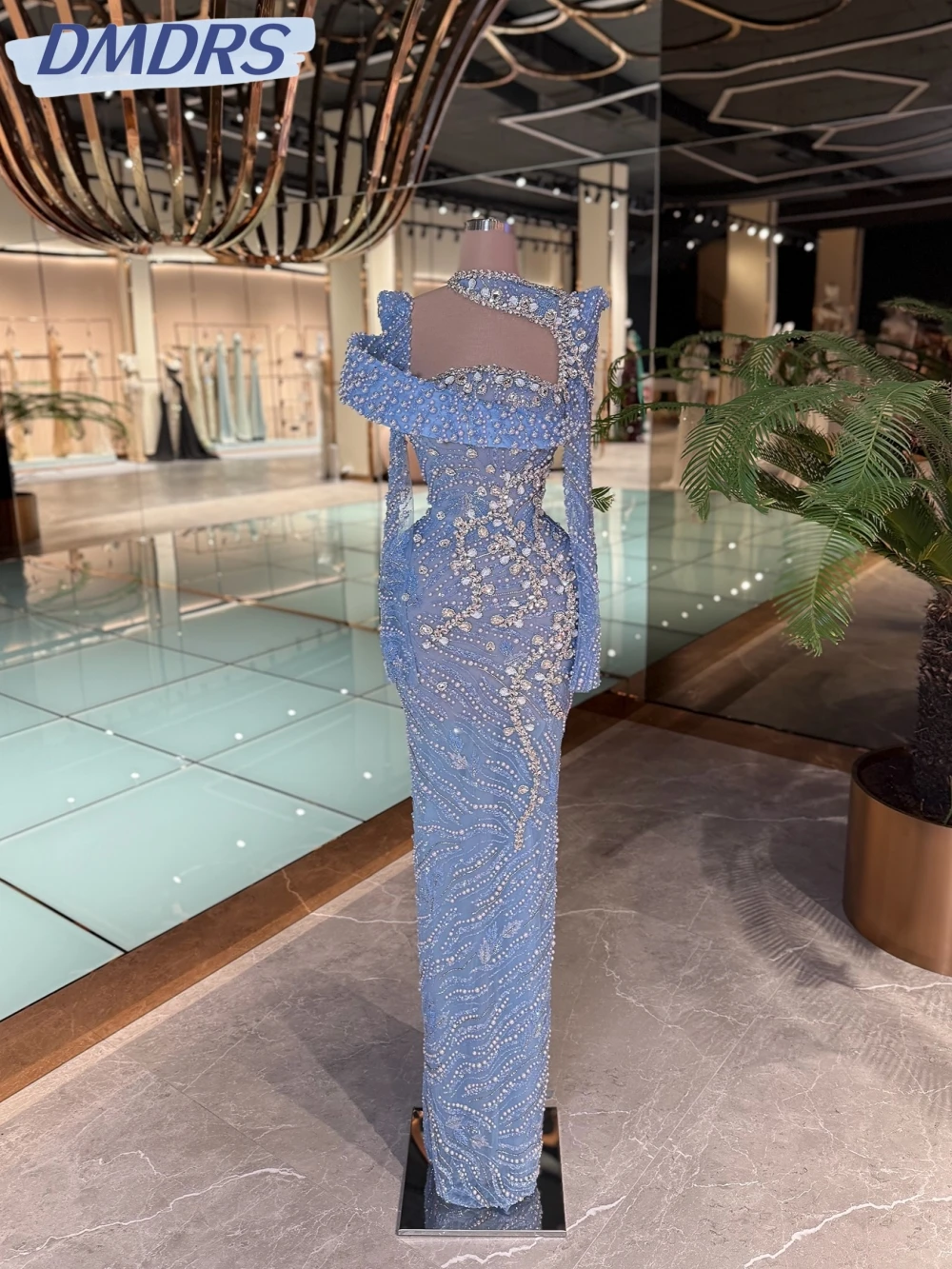 Exquisite Embroidery Crystal Long Evening Dress Sparkly Pearls Straight Wedding Party Gown Customized Dreamy Prom Dresses
Exquisite Embroidery Crystal Long Evening Dress Sparkly Pearls Straight Wedding Party Gown Customized Dreamy Prom Dresses