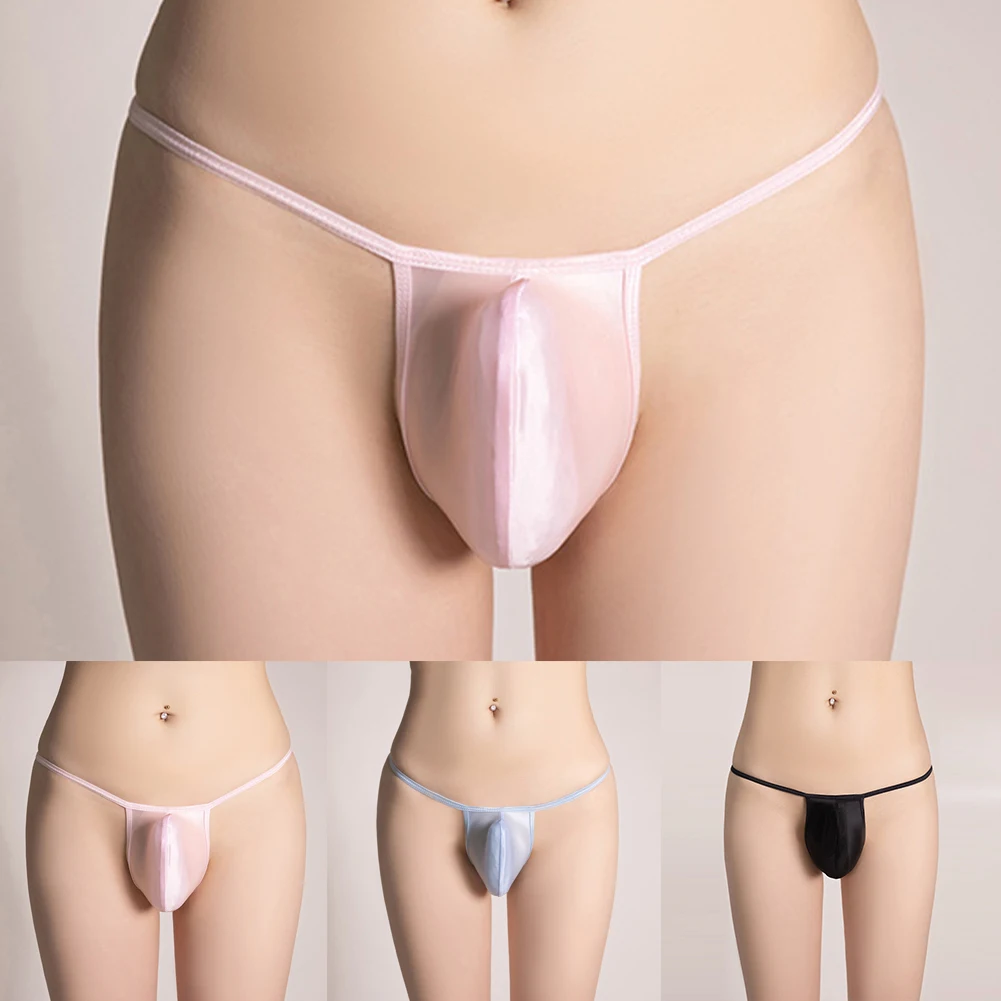 Men's Low Rise Tiny G-string Silk Like Smooth Underwear Gay Man Bulge Pouch Underpants T-Back Thongs Sexy Sheer Glossy Panties
Men's Low Rise Tiny G-string Silk Like Smooth Underwear Gay Man Bulge Pouch Underpants T-Back Thongs Sexy Sheer Glossy Panties