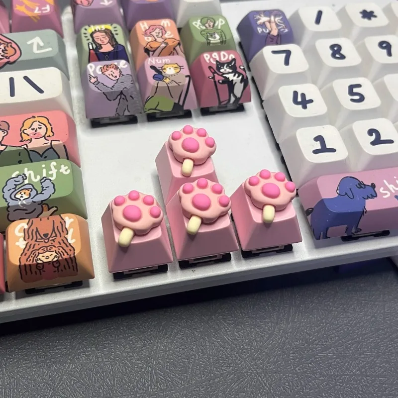 4 directional keys WSAD xda short axis pink cat claw keycap cartoon mechanical keyboard personalized keycap
4 directional keys WSAD xda short axis pink cat claw keycap cartoon mechanical keyboard personalized keycap