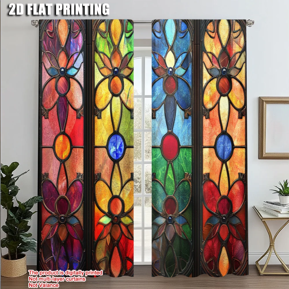 2pcs, Curtain Popular 2D print Geometric Pattern Polyester Easy Install (without rod) Decorations Inside Perfect for Bedroom,
2pcs, Curtain Popular 2D print Geometric Pattern Polyester Easy Install (without rod) Decorations Inside Perfect for Bedroom,