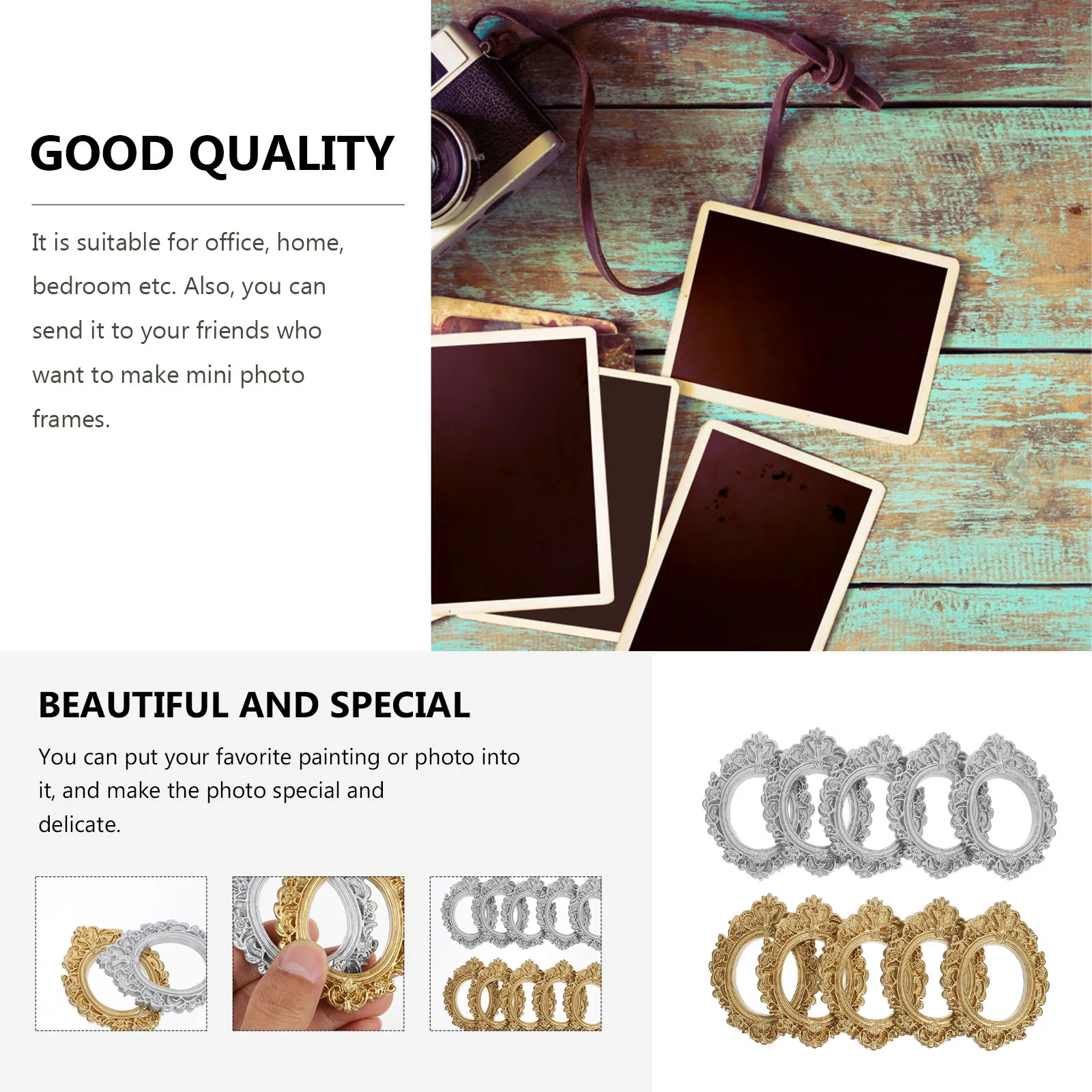 10 Pcs Photo Frame Accessories Mini Frames Decoration Vintage Hollow Rasin Oval Picture Ornament Fancy Resin Dollhouse Craft
10 Pcs Photo Frame Accessories Mini Frames Decoration Vintage Hollow Rasin Oval Picture Ornament Fancy Resin Dollhouse Craft