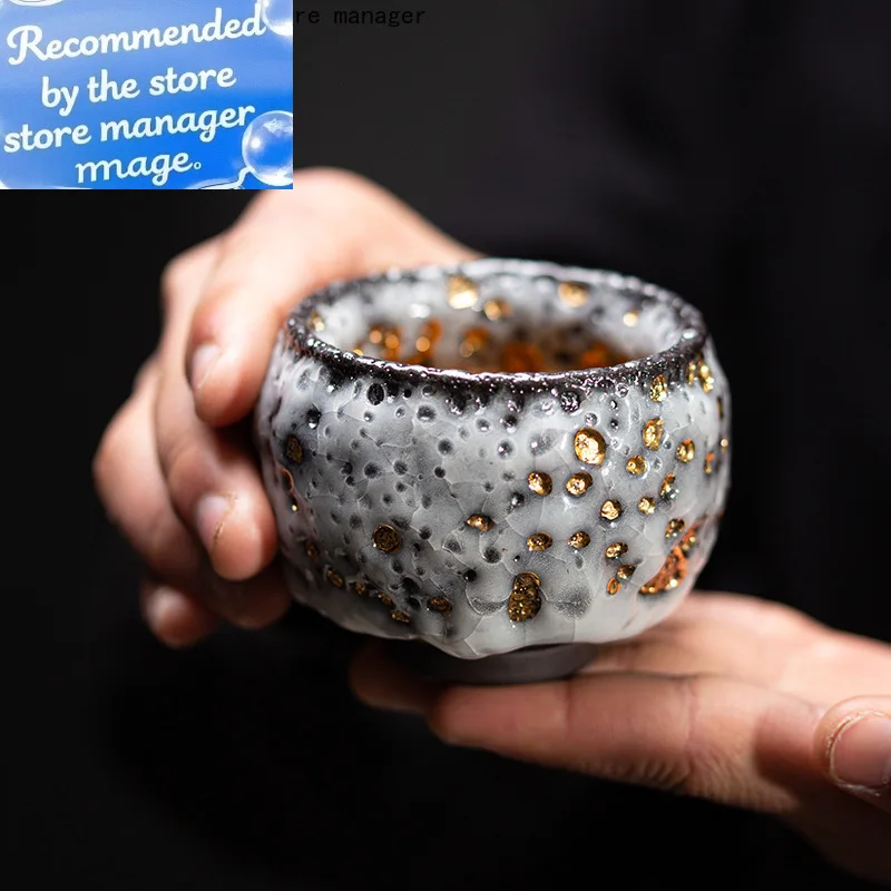 PINNY Ceramic Gilt Shino Tea Cup Natural Ore Handmade Teacups Heat Resistant Kung Fu Tea Bowl
PINNY Ceramic Gilt Shino Tea Cup Natural Ore Handmade Teacups Heat Resistant Kung Fu Tea Bowl
