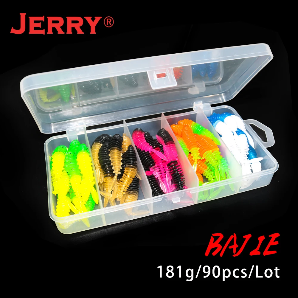 Jerry Bajie 90pcs Worm Mini Soft Bait Artificial Micro Jig Wobblers Lure Swimbait Ultralight All Depth Fishing Tackle
Jerry Bajie 90pcs Worm Mini Soft Bait Artificial Micro Jig Wobblers Lure Swimbait Ultralight All Depth Fishing Tackle