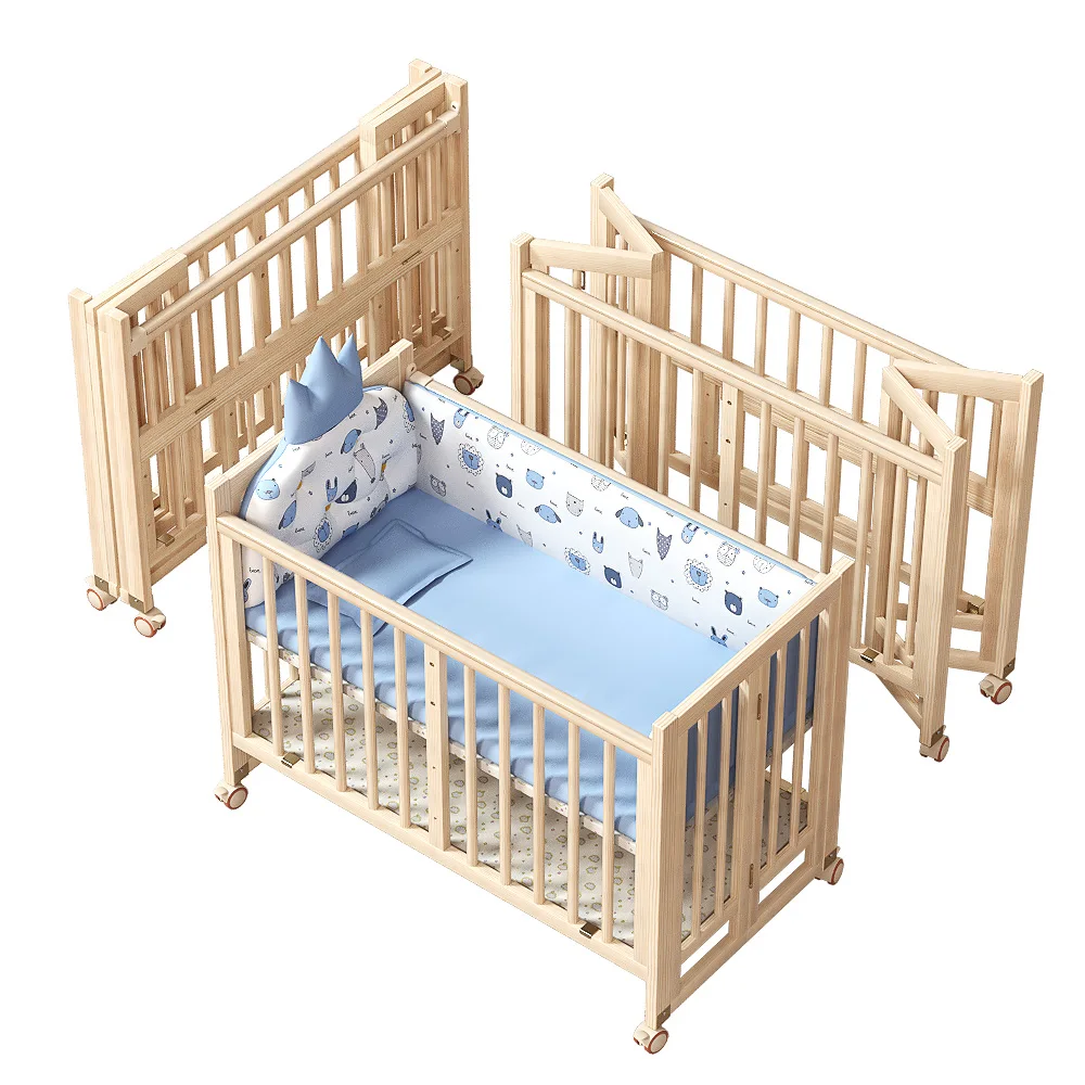 Hot Sale Modern Multifunctional Solid Wood Baby Cot Bed Kid's Furniture Hotel Foldable Baby Crib
Hot Sale Modern Multifunctional Solid Wood Baby Cot Bed Kid's Furniture Hotel Foldable Baby Crib