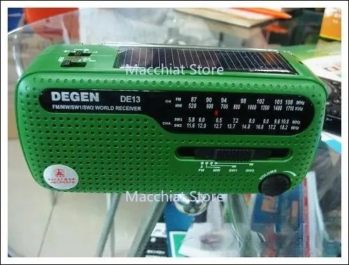 DEGEN DE13 FM AM SW Radio Crank Dynamo Solar Power Emergency Retro Radio A0798A World Receiver Portable Radio
DEGEN DE13 FM AM SW Radio Crank Dynamo Solar Power Emergency Retro Radio A0798A World Receiver Portable Radio