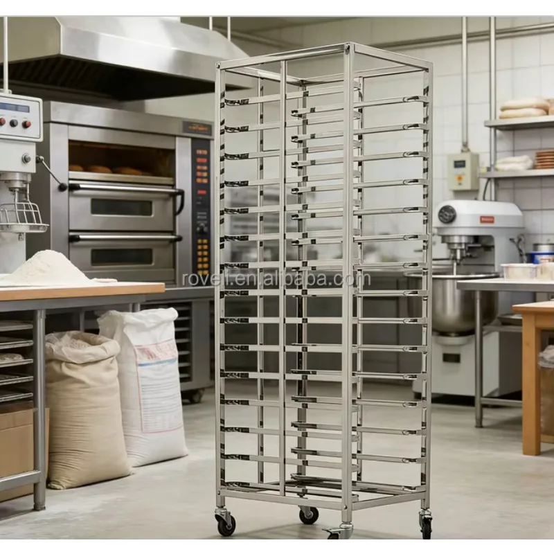 Minimalist Durable Stainless Steel Pan/Bun Pan Rack Hotel & Restaurant Kitchen Shelving Trolley with Steel Bread Storage
Minimalist Durable Stainless Steel Pan/Bun Pan Rack Hotel & Restaurant Kitchen Shelving Trolley with Steel Bread Storage