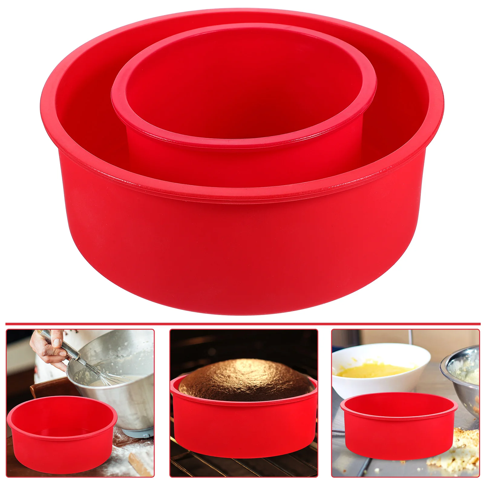 2 Pcs Cake Mold Cookie Roaster Pan Mousse Pans Silicone Molds Baking Dish Round Making DIY Chocolate Small
2 Pcs Cake Mold Cookie Roaster Pan Mousse Pans Silicone Molds Baking Dish Round Making DIY Chocolate Small