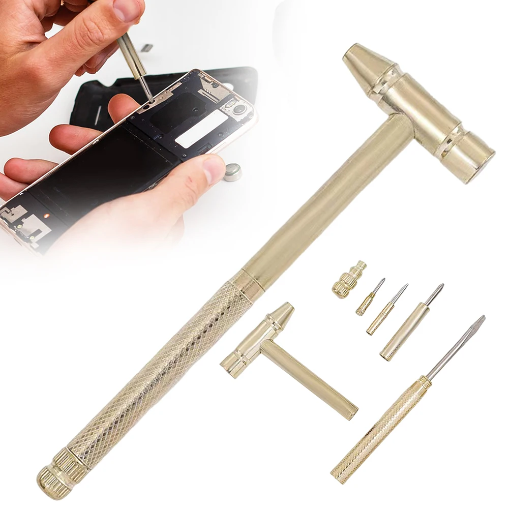 6 In 1 Mini Hammer With Screwdriver Hammer Multifunctional All In 1 Repair Mobile Phone Repair Tool For Electronics DIY Projects
6 In 1 Mini Hammer With Screwdriver Hammer Multifunctional All In 1 Repair Mobile Phone Repair Tool For Electronics DIY Projects