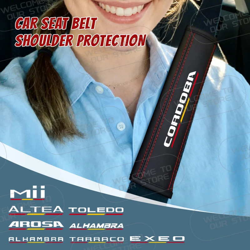 2Pcs For Alhambra Exeo Arosa Mii Cordoba Tarraco Altea Toledo Emblem Logo Leather Car Safety Belt Shoulder Cover Pads Interior
2Pcs For Alhambra Exeo Arosa Mii Cordoba Tarraco Altea Toledo Emblem Logo Leather Car Safety Belt Shoulder Cover Pads Interior