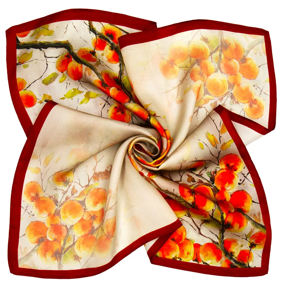 85 см 100% натуральный шелковый шарф, квадратные шейные шарфы для женщин, новейший осенний хиджаб, шейный платок с фруктовым принтом, подарки для студентов, хурма
85 см 100% натуральный шелковый шарф, квадратные шейные шарфы для женщин, новейший осенний хиджаб, шейный платок с фруктовым принтом, подарки для студентов, хурма