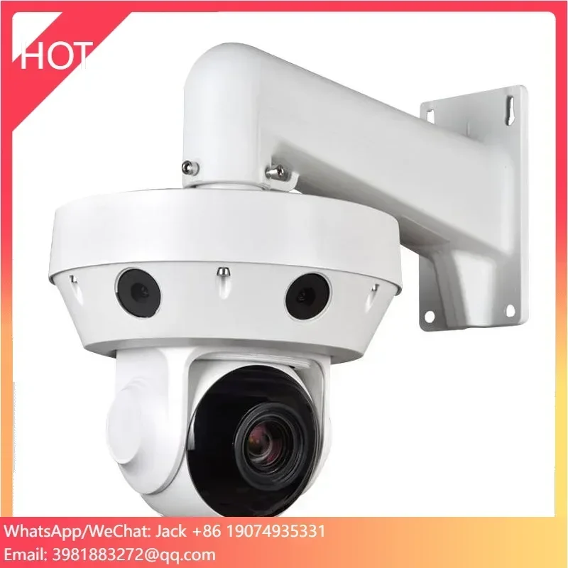 JIND Intelligent Analysis HD IP Panoramic AI Human Detection Microphone Alert Tracking PT Zoom Camera CCTV Equipment