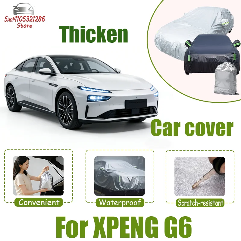 For XPENG G6 Car Full Cover - Outdoor Waterproof Snowproof Sunshade, Winter & Summer All Weather Auto Protection Accessories
For XPENG G6 Car Full Cover - Outdoor Waterproof Snowproof Sunshade, Winter & Summer All Weather Auto Protection Accessories