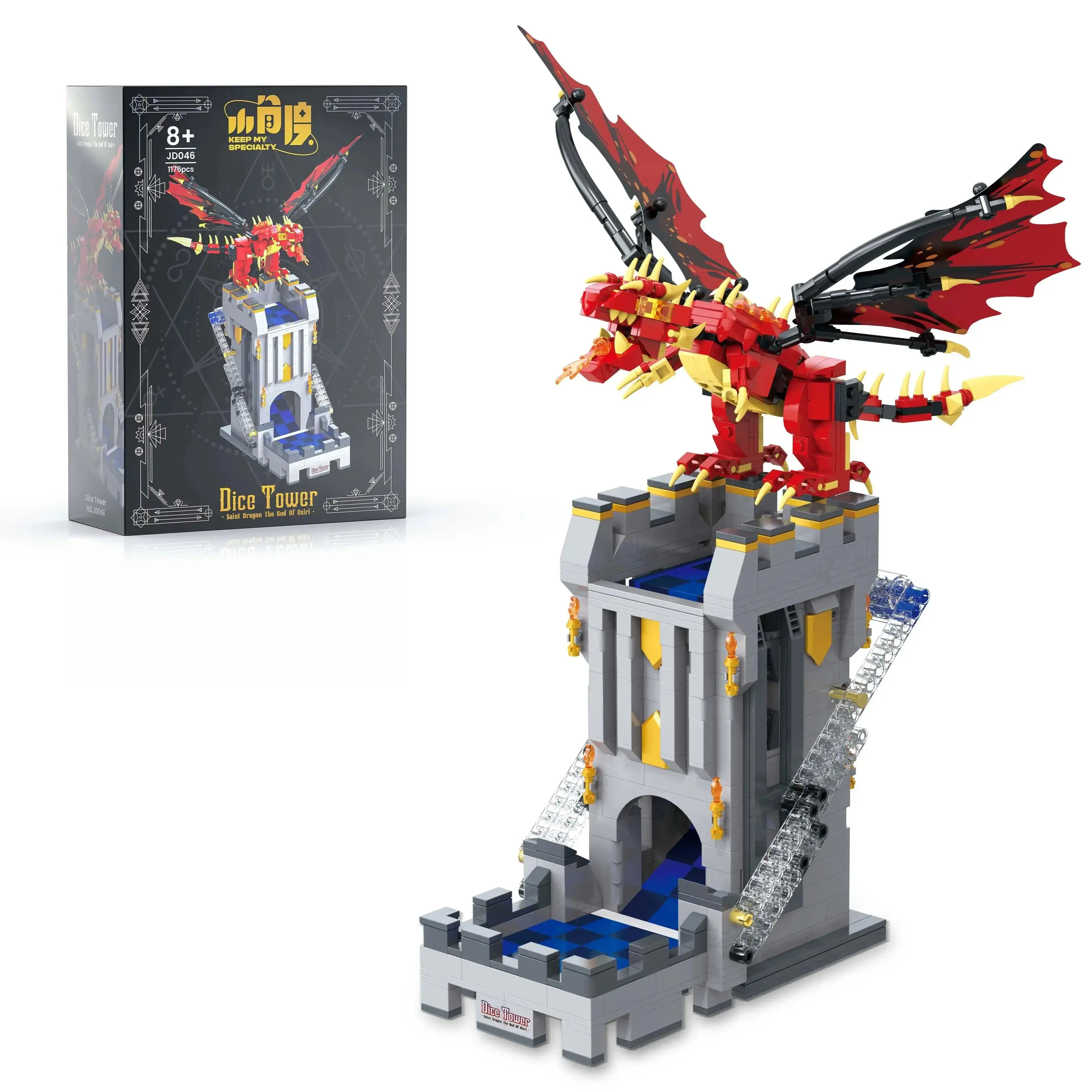 1176PCS Idea Dragons Game Roller Dice Tower Building Blocks Dungeonsed Self-Loading Dice Model Toys for Kids Christmas Gift
1176PCS Idea Dragons Game Roller Dice Tower Building Blocks Dungeonsed Self-Loading Dice Model Toys for Kids Christmas Gift