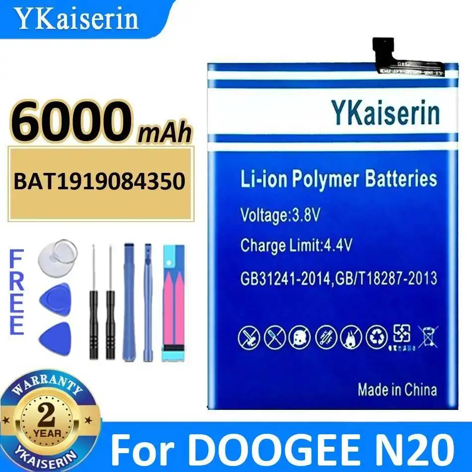 For Doogee N20 6000mAh Mobile Phone Battery BAT1919084350 Long-Lasting Performance
For Doogee N20 6000mAh Mobile Phone Battery BAT1919084350 Long-Lasting Performance