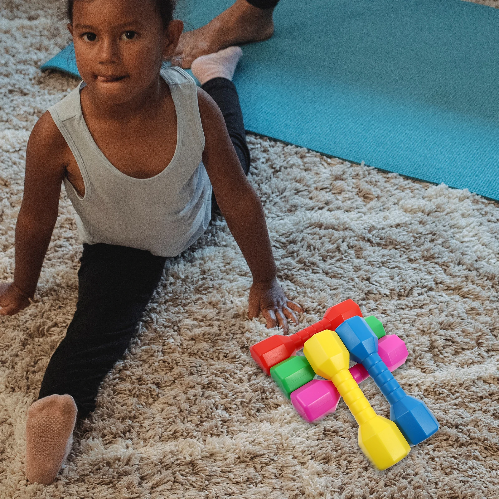 5 pcs Kids Plastic Dumbbell Bright Hand Eye Coordination Exercise Fitness For Children Safe Environmentally Friendly
5 pcs Kids Plastic Dumbbell Bright Hand Eye Coordination Exercise Fitness For Children Safe Environmentally Friendly