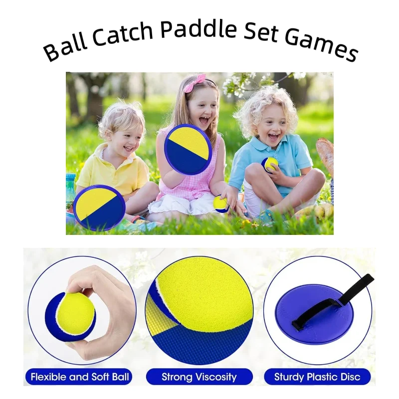 Sticky Paddles Ball Set - Outdoor Beach Pool Games for Kids Easter Birthday Gifts Toss Catch Ball for Lawn Camping Yard
Sticky Paddles Ball Set - Outdoor Beach Pool Games for Kids Easter Birthday Gifts Toss Catch Ball for Lawn Camping Yard