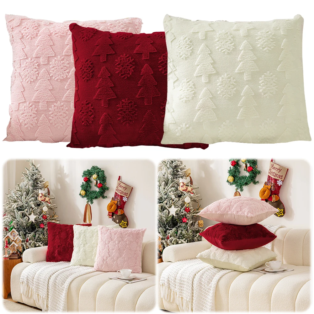 1 Pack Christmas Tree Square Throw Pillow Cases Snowflake Shaggy Plush PillowCases Embroidered Sofa Cushion Cover Home Decor
1 Pack Christmas Tree Square Throw Pillow Cases Snowflake Shaggy Plush PillowCases Embroidered Sofa Cushion Cover Home Decor
