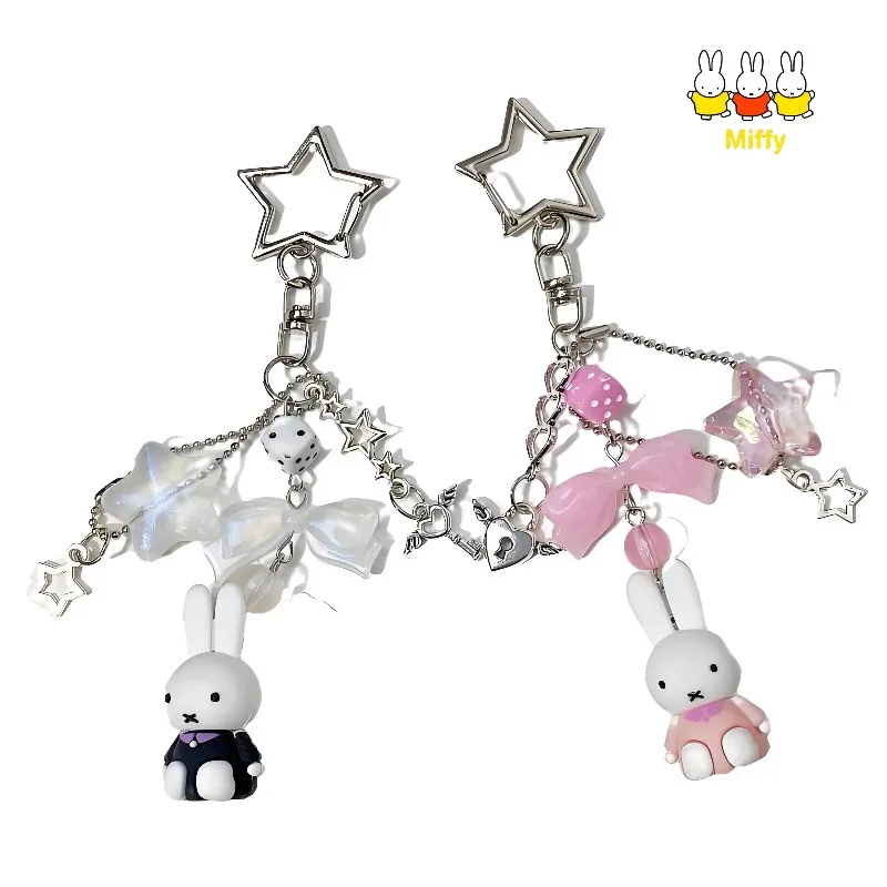 Kawaii Anime Miffy Keychain Little Rabbit Cute Cartoon Artistic Retro Keychain BagHot Girl Style Punk Style Girl Gifts
Kawaii Anime Miffy Keychain Little Rabbit Cute Cartoon Artistic Retro Keychain BagHot Girl Style Punk Style Girl Gifts