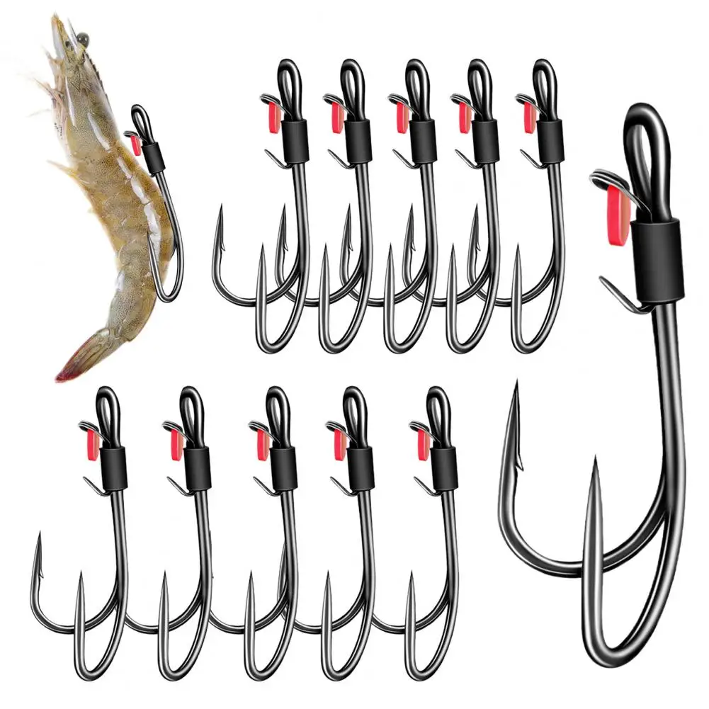 5/10Pcs Double Fishing Hook Live Shrimp Bait Holder Hook Barbed Fishhook Angler Double Hooks High-strength Fishing Hook
5/10Pcs Double Fishing Hook Live Shrimp Bait Holder Hook Barbed Fishhook Angler Double Hooks High-strength Fishing Hook