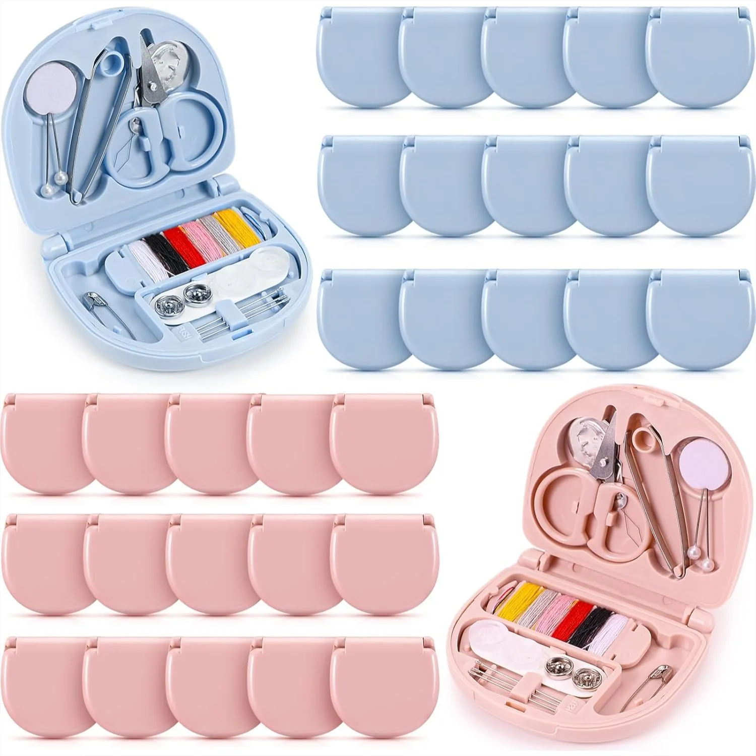 Mini Travel Sewing Kit 10-Pack, Portable Emergency Sewing Repair Set with Threads Scissors Needles for Beginners, Travelers
Mini Travel Sewing Kit 10-Pack, Portable Emergency Sewing Repair Set with Threads Scissors Needles for Beginners, Travelers