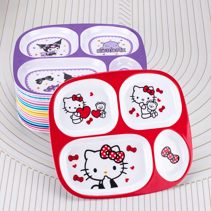 New Sanrio Hello Kitty Dinner Plate Compartment Kuromi Children's Tableware Cartoon Breakfast Plate Creative Western Food Plate
New Sanrio Hello Kitty Dinner Plate Compartment Kuromi Children's Tableware Cartoon Breakfast Plate Creative Western Food Plate