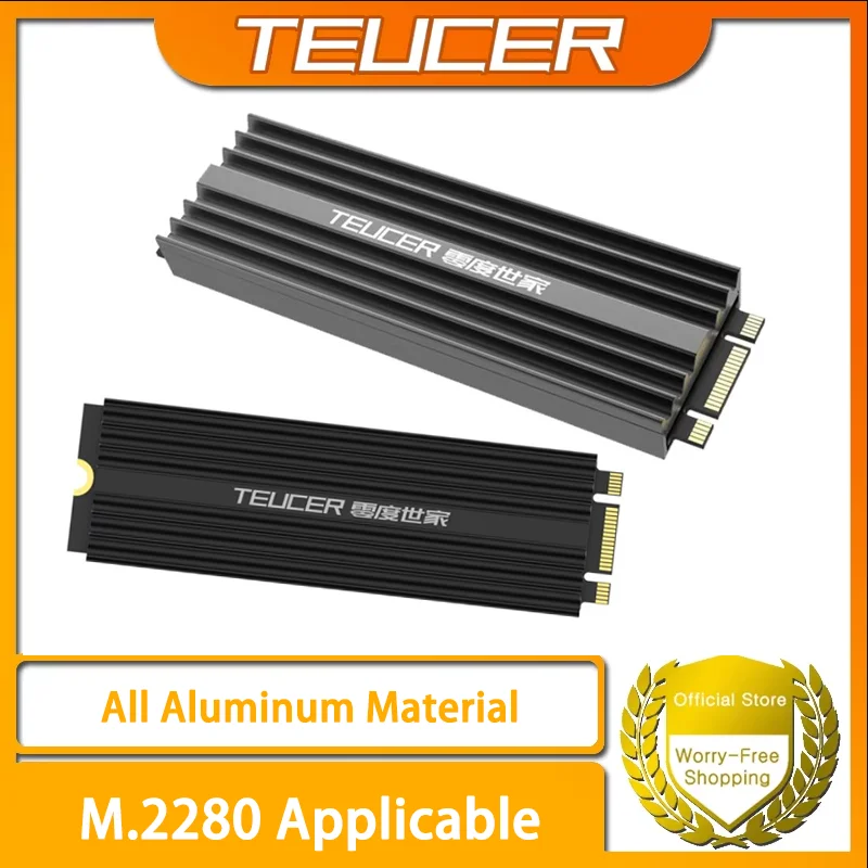 TEUCER M.2 SSD2280 Твердотельный охлаждающий радиатор жесткого диска для настольных ПК M.2 NVME PS5 радиатор
TEUCER M.2 SSD2280 Твердотельный охлаждающий радиатор жесткого диска для настольных ПК M.2 NVME PS5 радиатор