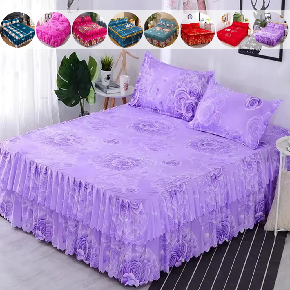 Romantic Bed Skirt Bedroom Non-Slip Mattress Cover Skirt Bedspread Bed Skirts Decorated Cover Comfortable Home Bedding Bedsprei
Romantic Bed Skirt Bedroom Non-Slip Mattress Cover Skirt Bedspread Bed Skirts Decorated Cover Comfortable Home Bedding Bedsprei
